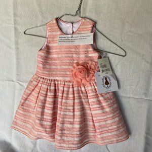 girl dresses 18 Month...Coral & White, " Special Occasion"